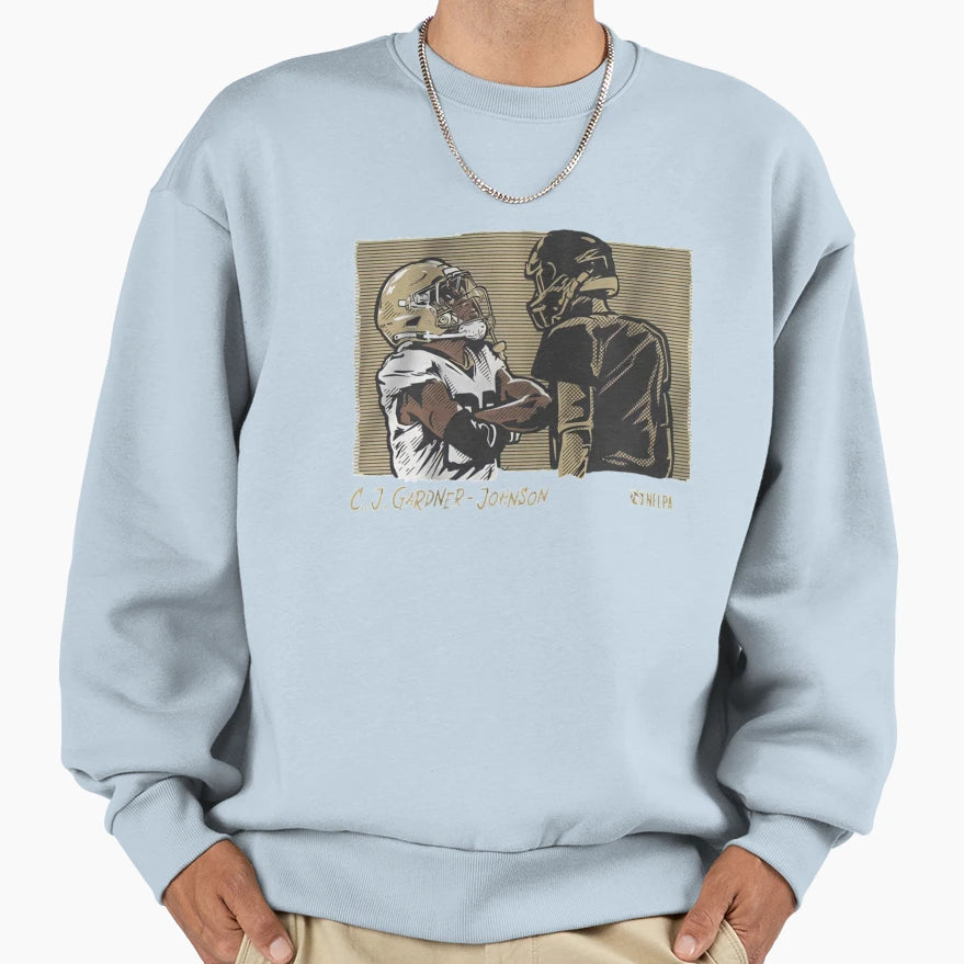 C J Gardner Johnson Instigator Sweatshirt - Minimalist Print for Adults - T-Shirt, Sweatshirt, Hoodie