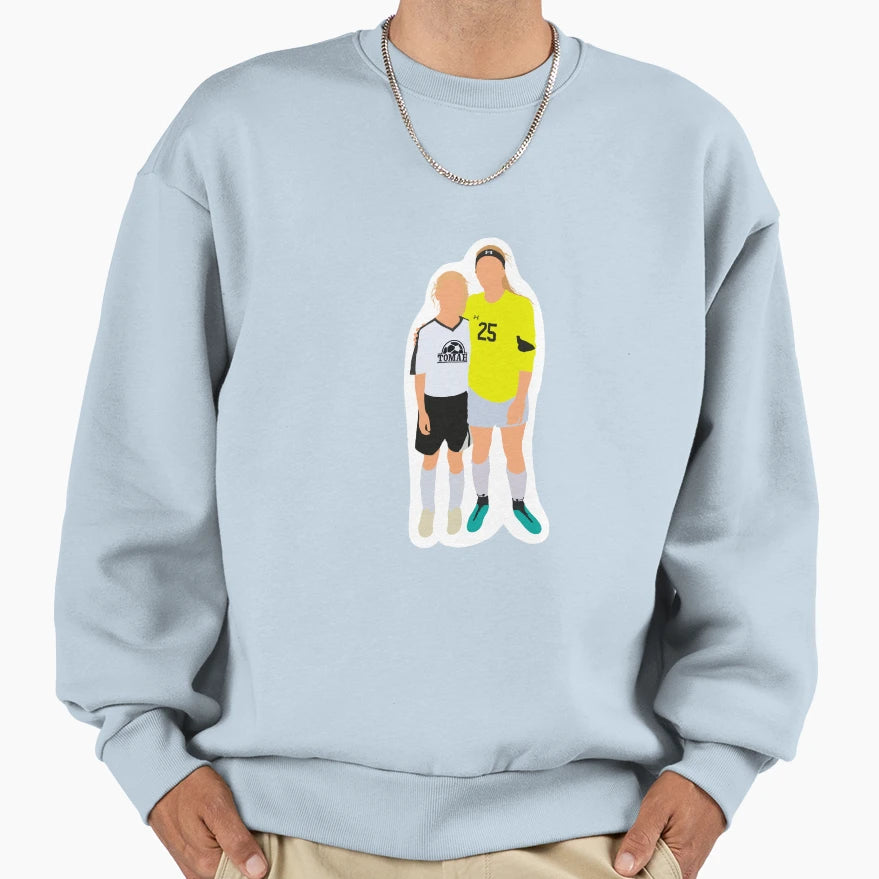 Soccer Sisters Sweatshirt - Minimalist Print for Adults - T-Shirt, Sweatshirt, Hoodie