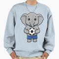 Elephant Soccer Player Ball Sweatshirt - Novelty Apparel Unisex - T-Shirt, Sweatshirt, Hoodie