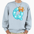 Letter Q Fishy Bubbly Alphabet Sweatshirt - Custom Art Print Unisex - T-Shirt, Sweatshirt, Hoodie