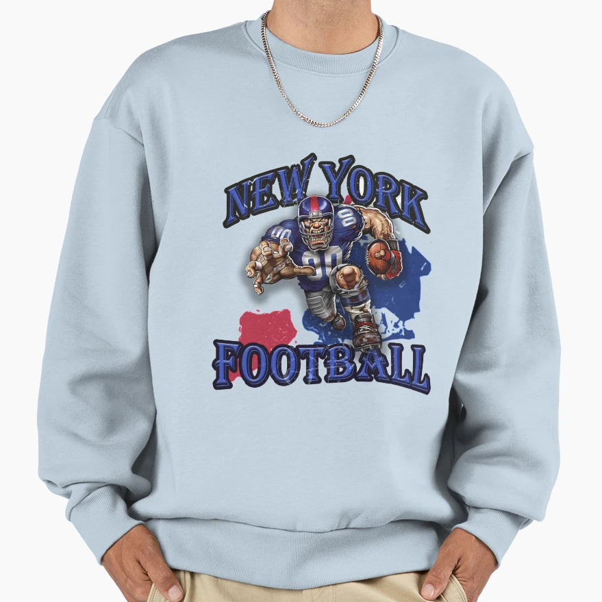 New York Football Sweatshirt - Trendy Graphic for Adults - T-Shirt, Sweatshirt, Hoodie