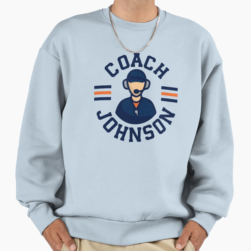 Chicago Bears Coach Ben Johnson Full Sweatshirt - Graphic Print Unisex - T-Shirt, Sweatshirt, Hoodie