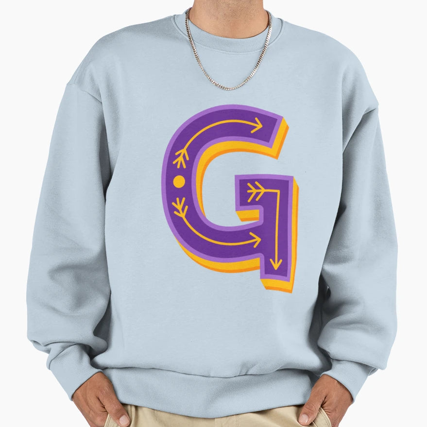Letter G Sweatshirt - Streetwear Style Unisex - T-Shirt, Sweatshirt, Hoodie