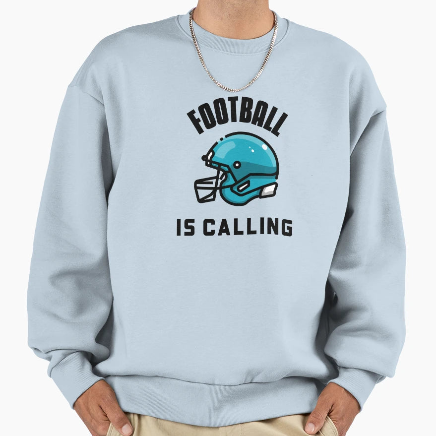 Football Is Calling Sweatshirt - Aesthetic Graphic for Adults - T-Shirt, Sweatshirt, Hoodie