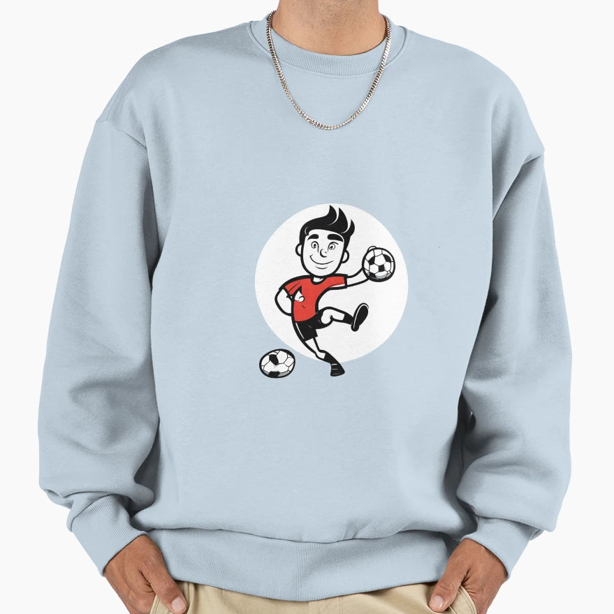 Footballer Sweatshirt - Graphic Print for Adults - T-Shirt, Sweatshirt, Hoodie