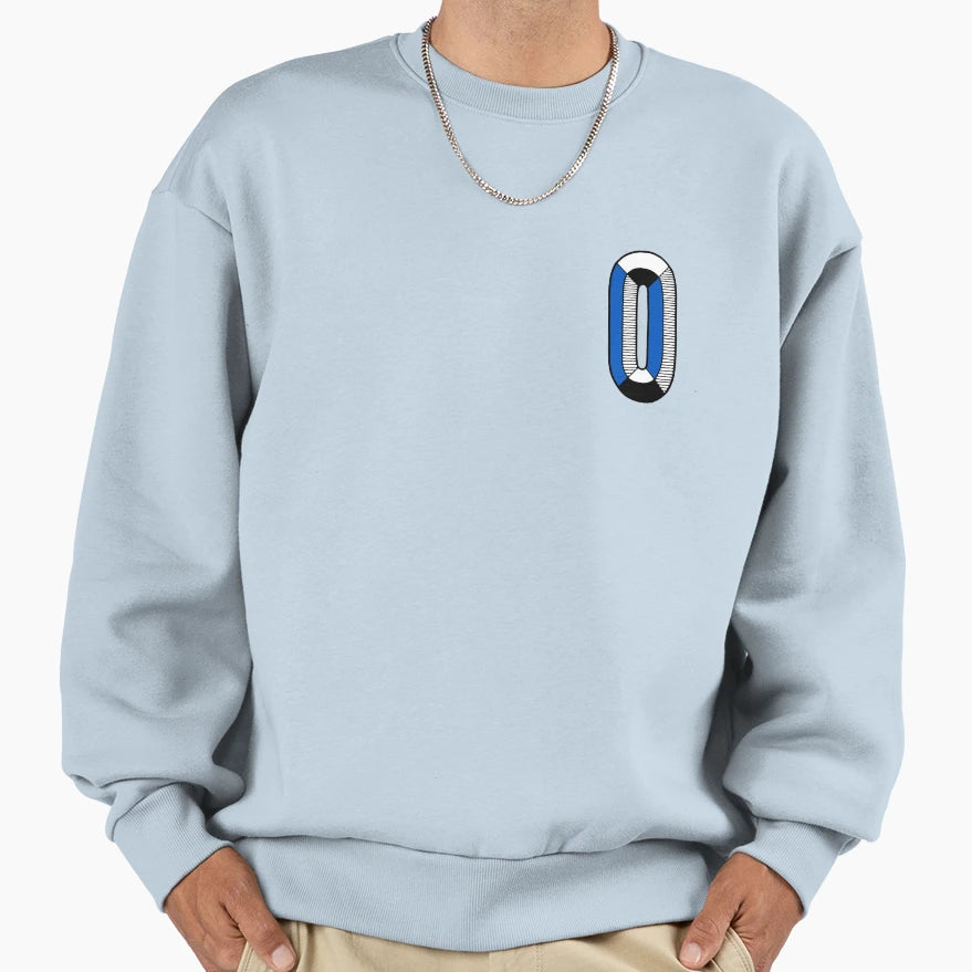 Letter O Sweatshirt - Minimalist Print Unisex - T-Shirt, Sweatshirt, Hoodie