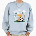 Soccer 7Th Birthday Turning Age 7 Sweatshirt - Minimalist Print Unisex - T-Shirt, Sweatshirt, Hoodie
