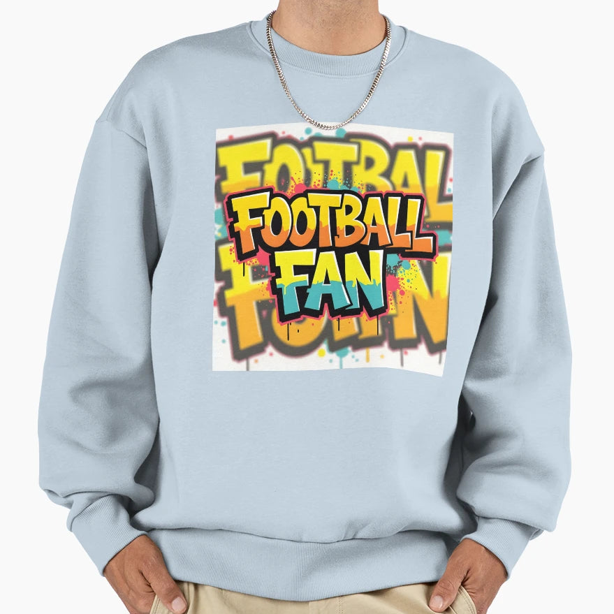 Football Theme Sweatshirt - Minimalist Print Unisex - T-Shirt, Sweatshirt, Hoodie