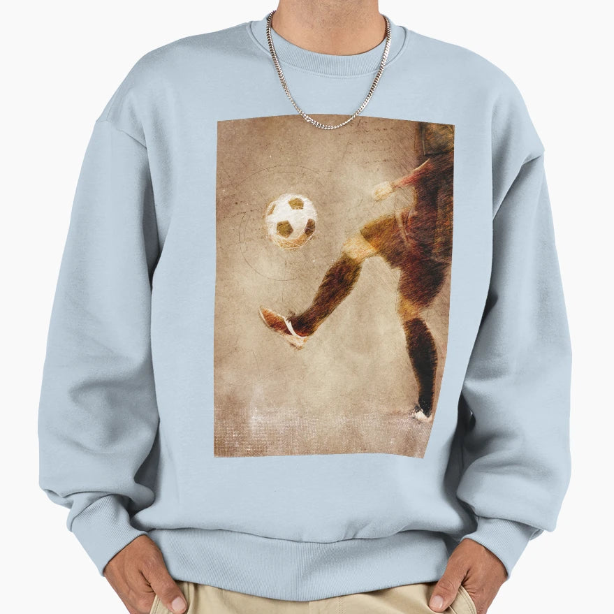 Football Player Sport Art Football Sweatshirt - Novelty Apparel Men Women - T-Shirt, Sweatshirt, Hoodie