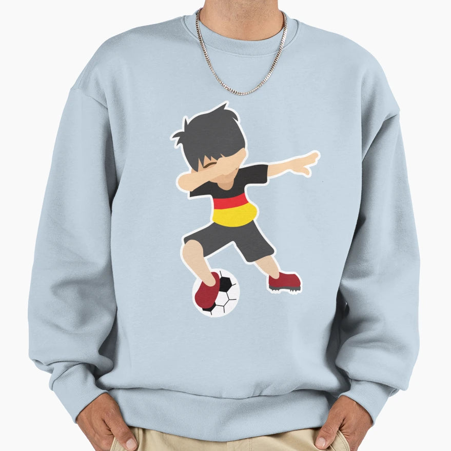 Dabbing Soccer Germany Soccer Sweatshirt - Fun Novelty Design for Adults - T-Shirt, Sweatshirt, Hoodie