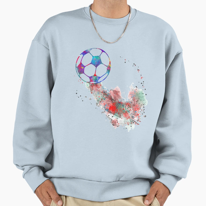 Soccer Ball Sweatshirt - Trendy Graphic Unisex - T-Shirt, Sweatshirt, Hoodie