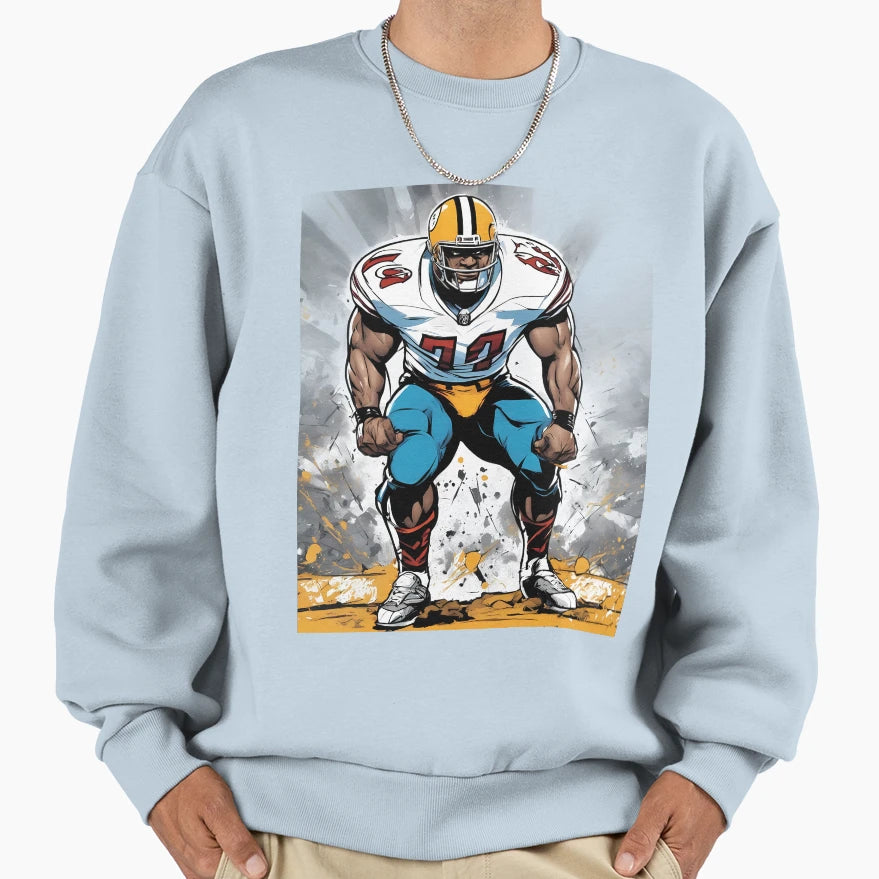 American Football Wide Receiver Sweatshirt - Novelty Apparel for Adults - T-Shirt, Sweatshirt, Hoodie