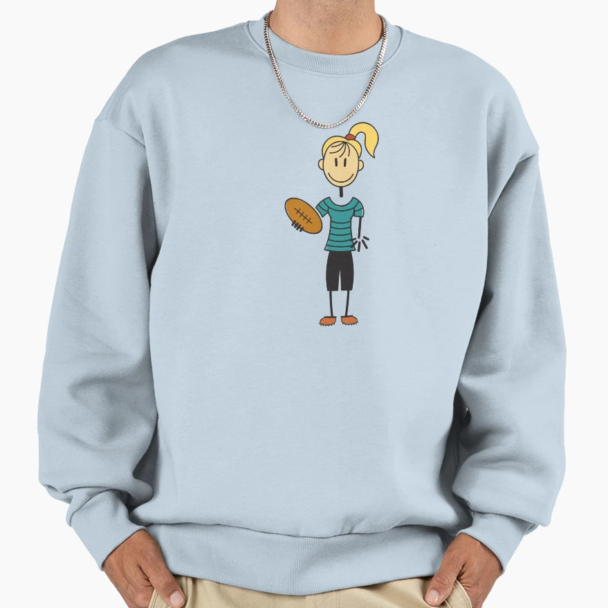 Rugby Sweatshirt - Fun Novelty Design for Adults - T-Shirt, Sweatshirt, Hoodie