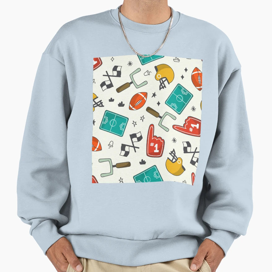 Rugby Sports Pattern Sweatshirt - Novelty Apparel Men Women - T-Shirt, Sweatshirt, Hoodie