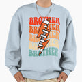 Football Brother Groovy Lightning Bolt Sweatshirt - Trendy Graphic Unisex - T-Shirt, Sweatshirt, Hoodie