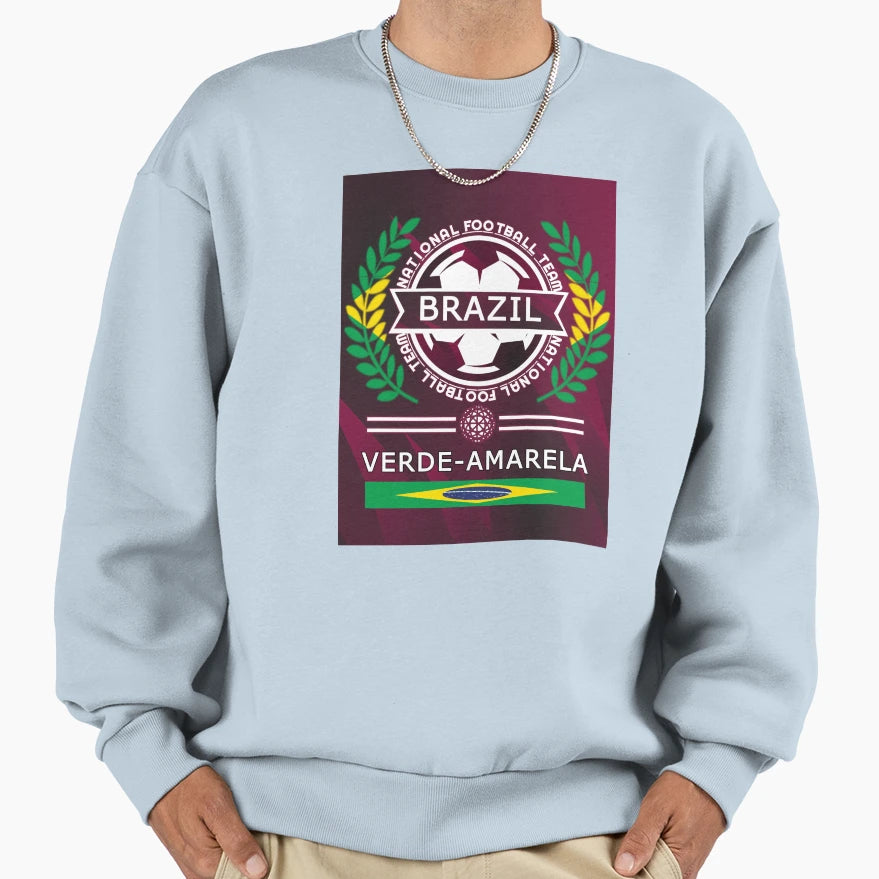 Brazil New Football Supporters And Sweatshirt - Aesthetic Graphic Unisex - T-Shirt, Sweatshirt, Hoodie