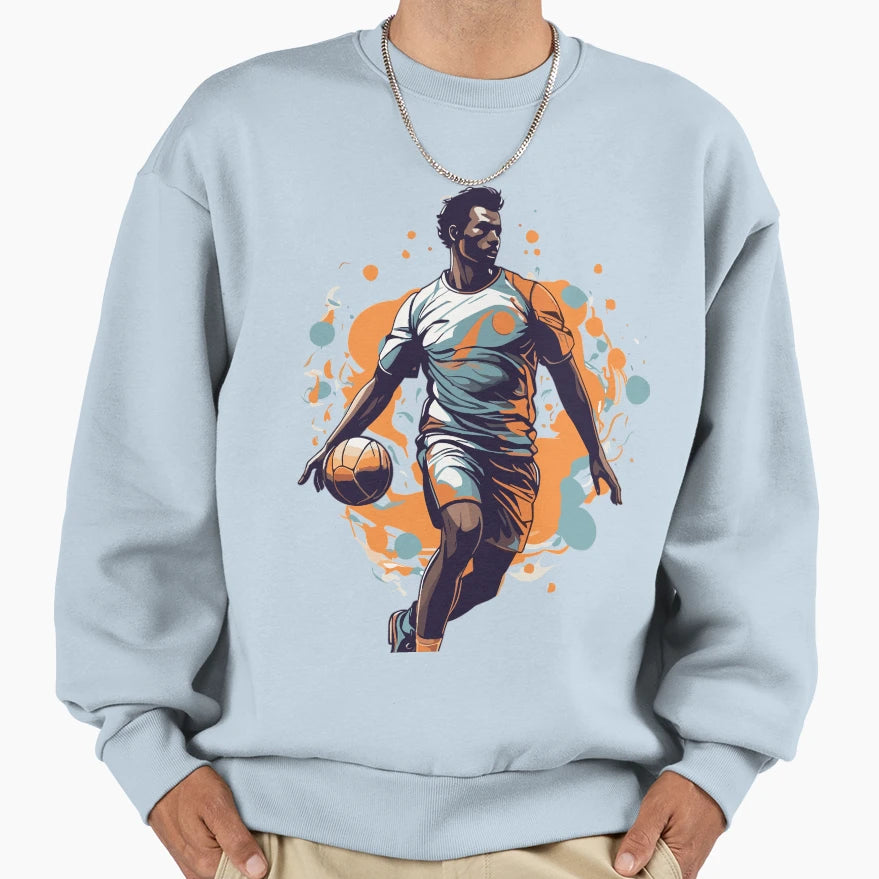 Handball Player Streetwear Iconic Sweatshirt - Aesthetic Graphic for Adults - T-Shirt, Sweatshirt, Hoodie