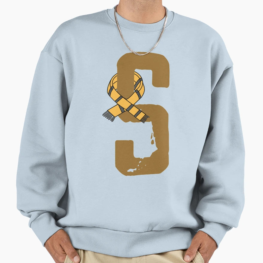 S Letter Magic School Team Badger Sweatshirt - Aesthetic Graphic Unisex - T-Shirt, Sweatshirt, Hoodie