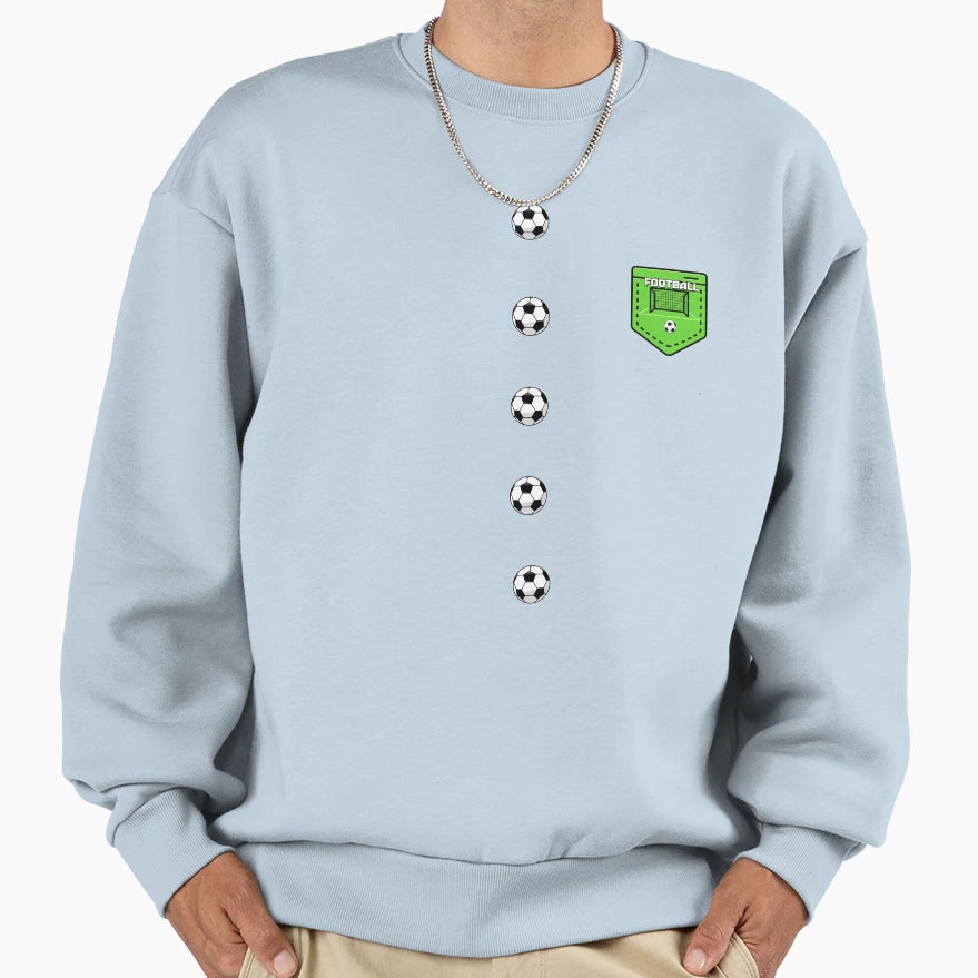 Football Pocket T-Shirt - Custom Art Print for Adults - T-Shirt, Sweatshirt, Hoodie