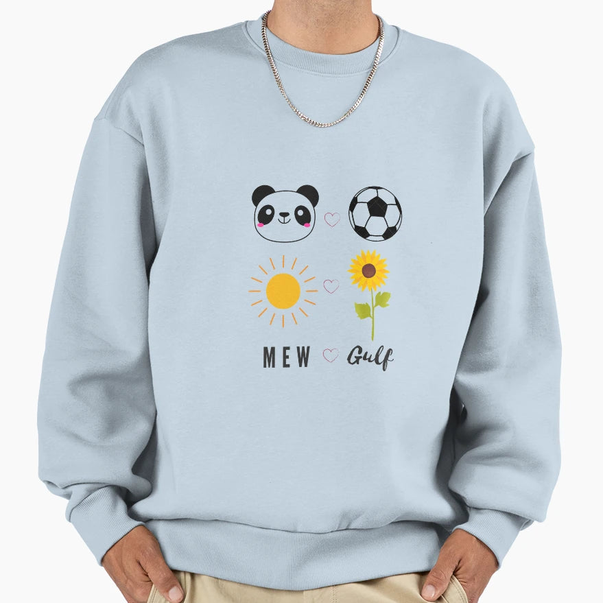 Mew Gulf Panda Football Sun Sunflower Sweatshirt - Graphic Print for Adults - T-Shirt, Sweatshirt, Hoodie