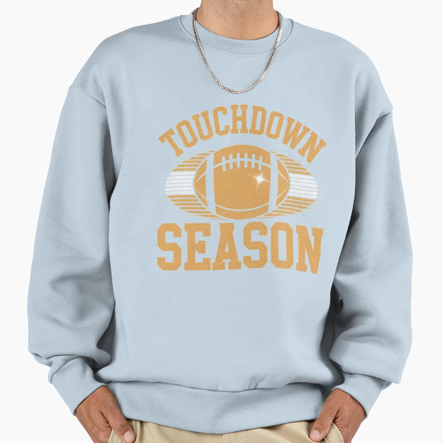 Funny Womens Game Day Touchdown Sweatshirt - Minimalist Print for Adults - T-Shirt, Sweatshirt, Hoodie