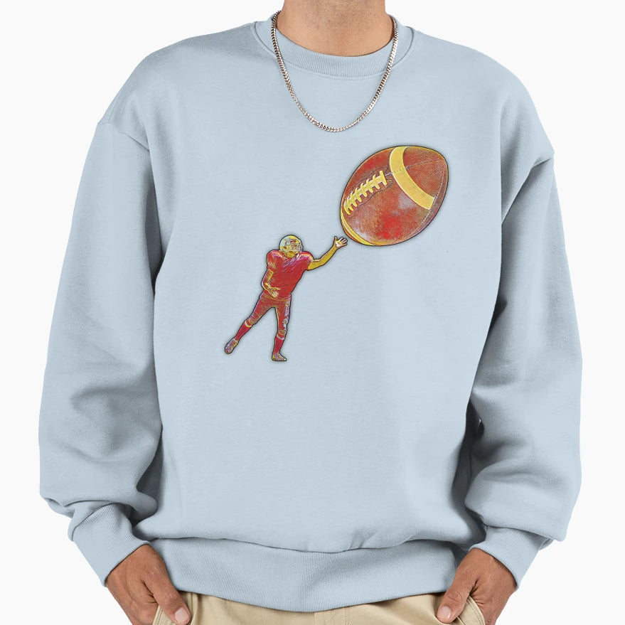 American Football Sweatshirt - Minimalist Print for Adults - T-Shirt, Sweatshirt, Hoodie