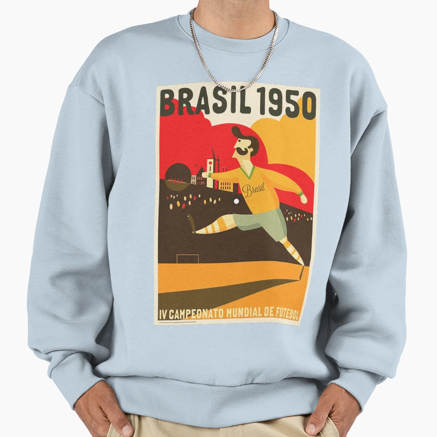 Brasil 1950 World Cup Sweatshirt - Novelty Apparel Unisex - T-Shirt, Sweatshirt, Hoodie