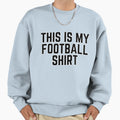 Football Team Colors Black Game Day Sweatshirt - Minimalist Print Men Women - T-Shirt, Sweatshirt, Hoodie