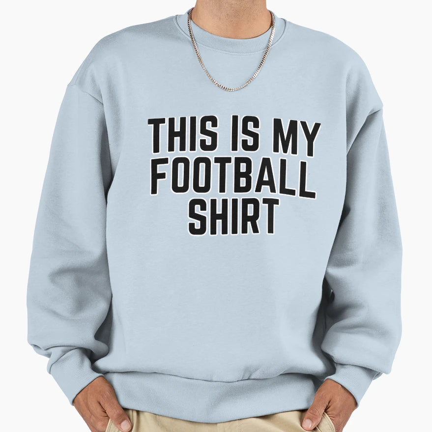 Football Team Colors Black Game Day Sweatshirt - Minimalist Print Men Women - T-Shirt, Sweatshirt, Hoodie