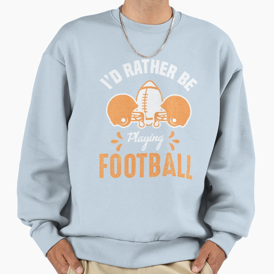 Football Sweatshirt - Minimalist Print Men Women - T-Shirt, Sweatshirt, Hoodie