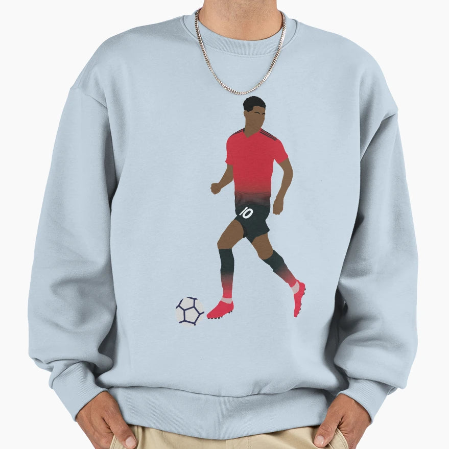 Marcus Rashford Sweatshirt - Fun Novelty Design for Adults - T-Shirt, Sweatshirt, Hoodie