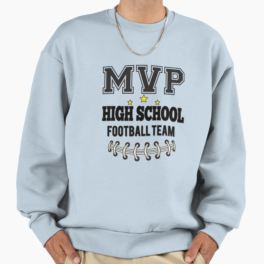 Mvp High School Football Team Sweatshirt - Graphic Print Unisex - T-Shirt, Sweatshirt, Hoodie