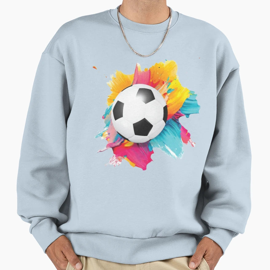 Game Time Soccer Ball Field Sweatshirt - Casual Everyday Wear Unisex - T-Shirt, Sweatshirt, Hoodie
