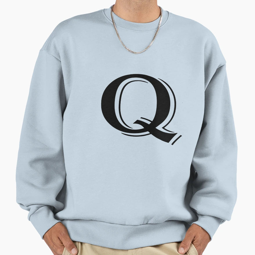Alphabet Q Fanny Sweatshirt - Novelty Apparel Unisex - T-Shirt, Sweatshirt, Hoodie