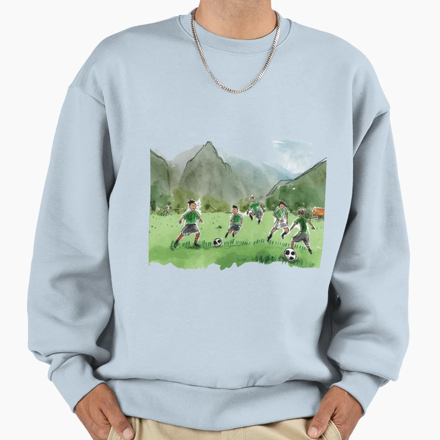 Football Wattercolor Paint Sweatshirt - Custom Art Print Unisex - T-Shirt, Sweatshirt, Hoodie