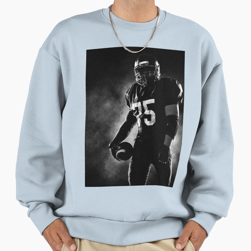 American Football Sportsman Sweatshirt - Trendy Graphic Unisex - T-Shirt, Sweatshirt, Hoodie
