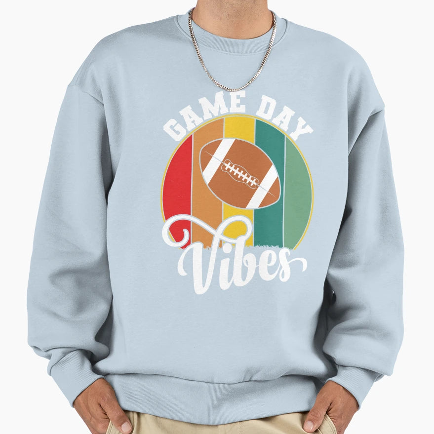 Game Day Vibes Sweatshirt - Minimalist Print Men Women - T-Shirt, Sweatshirt, Hoodie