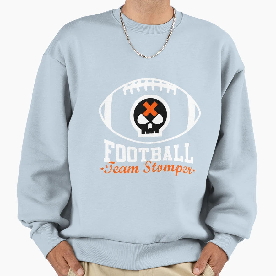 Team Stomper Football Sweatshirt - Fun Novelty Design Men Women - T-Shirt, Sweatshirt, Hoodie