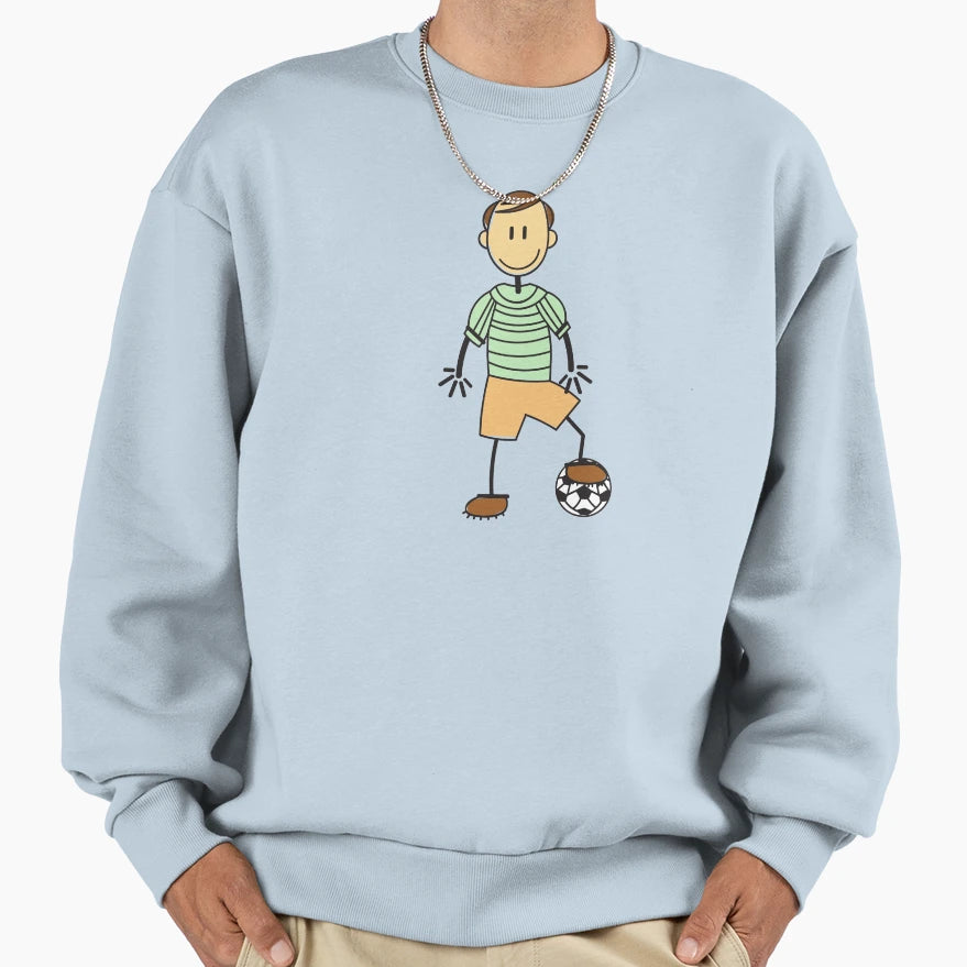 Playing Soccer Sweatshirt - Unique Graphic Men Women - T-Shirt, Sweatshirt, Hoodie