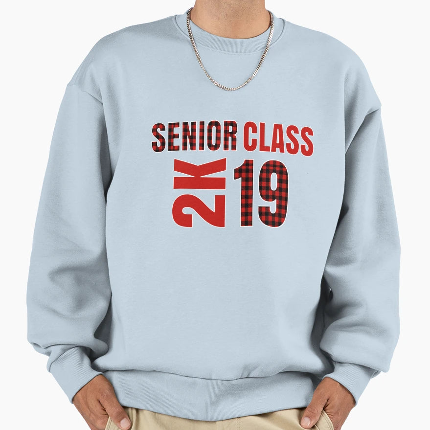 Senior Class 2K Trendy Buffalo Sweatshirt - Casual Everyday Wear Men Women - T-Shirt, Sweatshirt, Hoodie