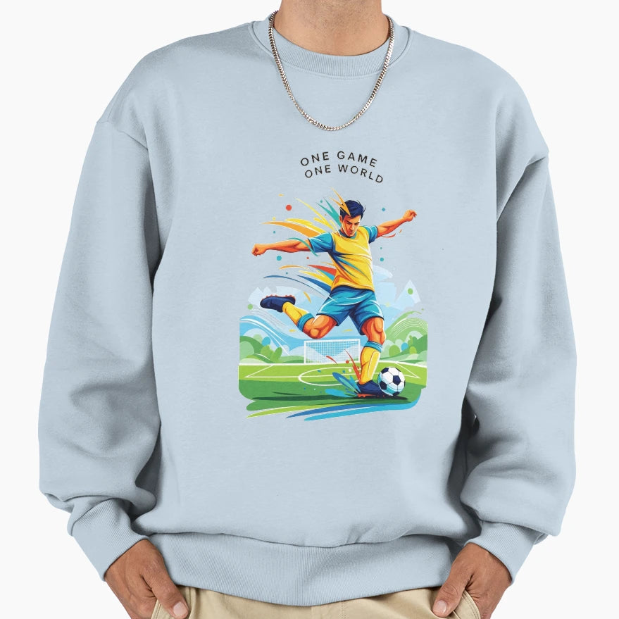 One Game One World Sweatshirt - Aesthetic Graphic for Adults - T-Shirt, Sweatshirt, Hoodie