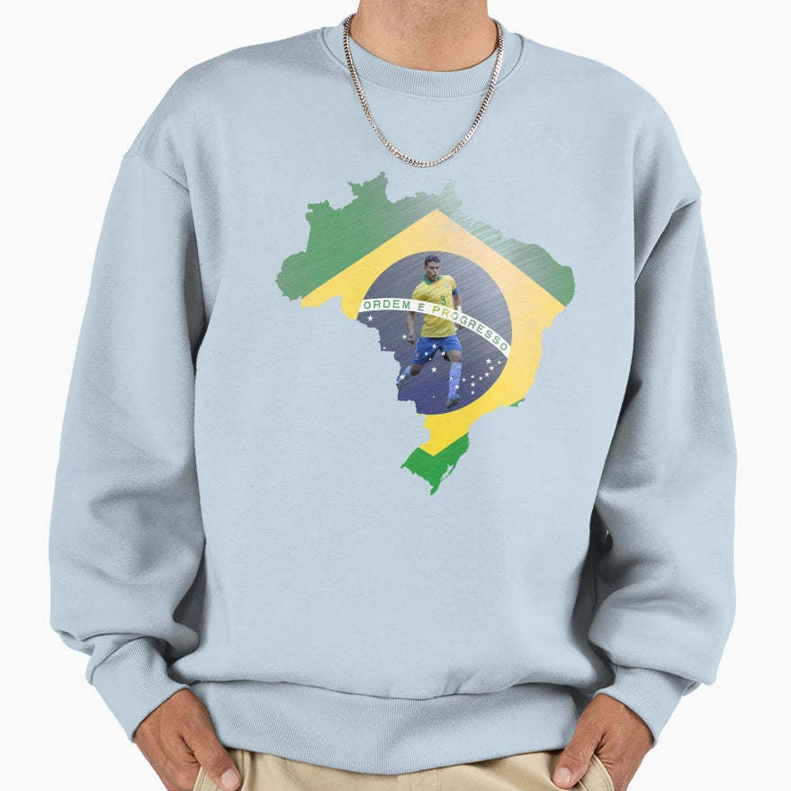 Brazil Qatar 2022 Brazilian Soccer Sweatshirt - Minimalist Print Men Women - T-Shirt, Sweatshirt, Hoodie