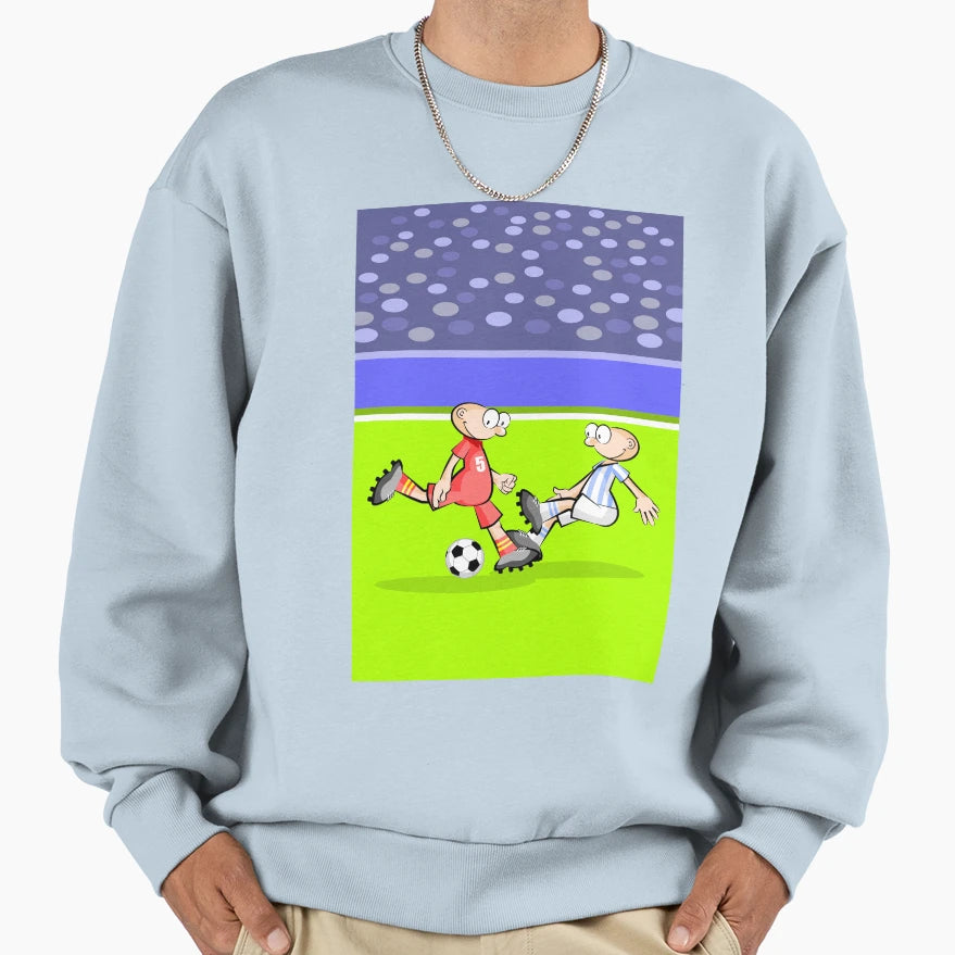 Soccer One Player Strikes Sweatshirt - Aesthetic Graphic Men Women - T-Shirt, Sweatshirt, Hoodie