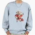Woolly Football Champ 3D American Sweatshirt - Minimalist Print for Adults - T-Shirt, Sweatshirt, Hoodie