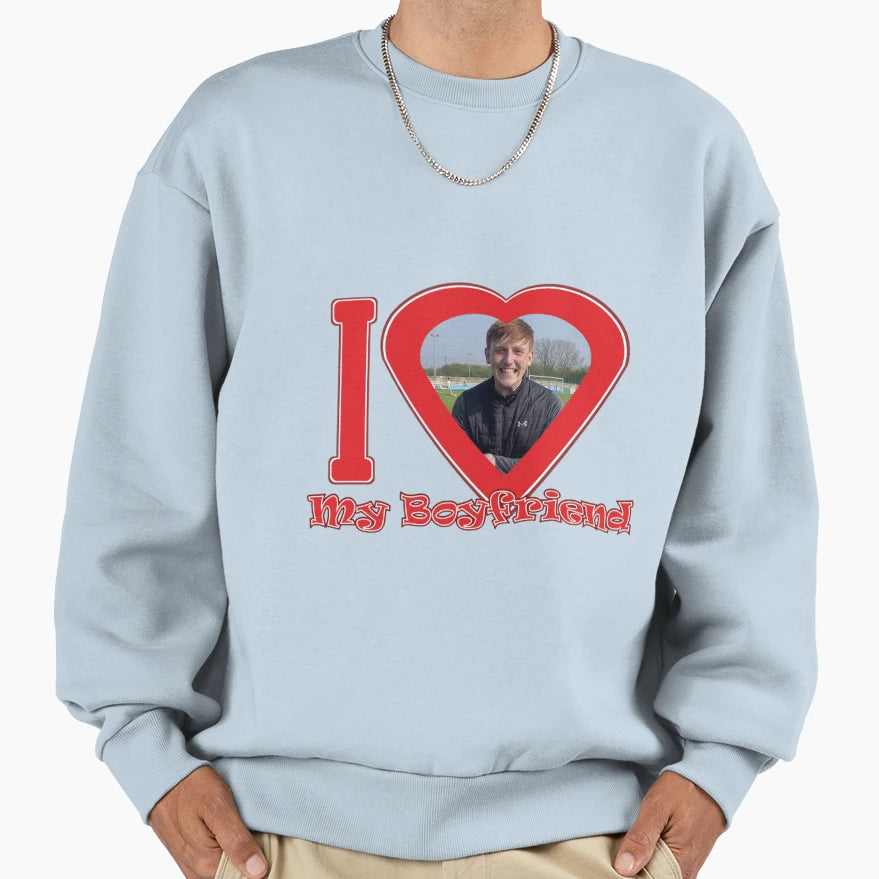 I Love My Boyfriend Angry Ginge Sweatshirt - Casual Everyday Wear Men Women - T-Shirt, Sweatshirt, Hoodie