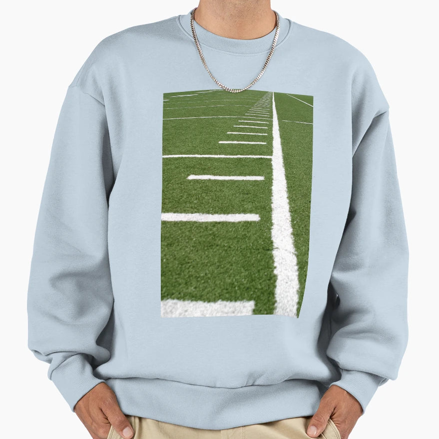 Football Lines Sweatshirt - Aesthetic Graphic for Adults - T-Shirt, Sweatshirt, Hoodie