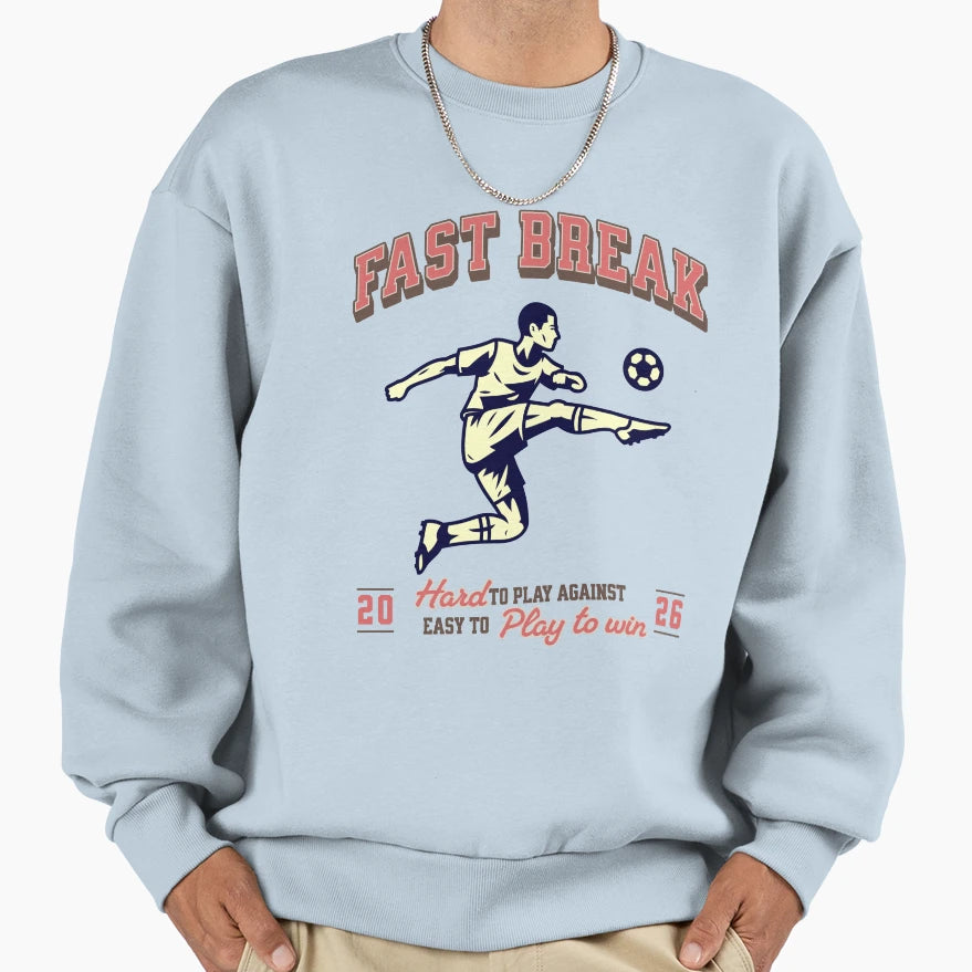 Soccer Team Fast Break Sweatshirt - Minimalist Print Unisex - T-Shirt, Sweatshirt, Hoodie