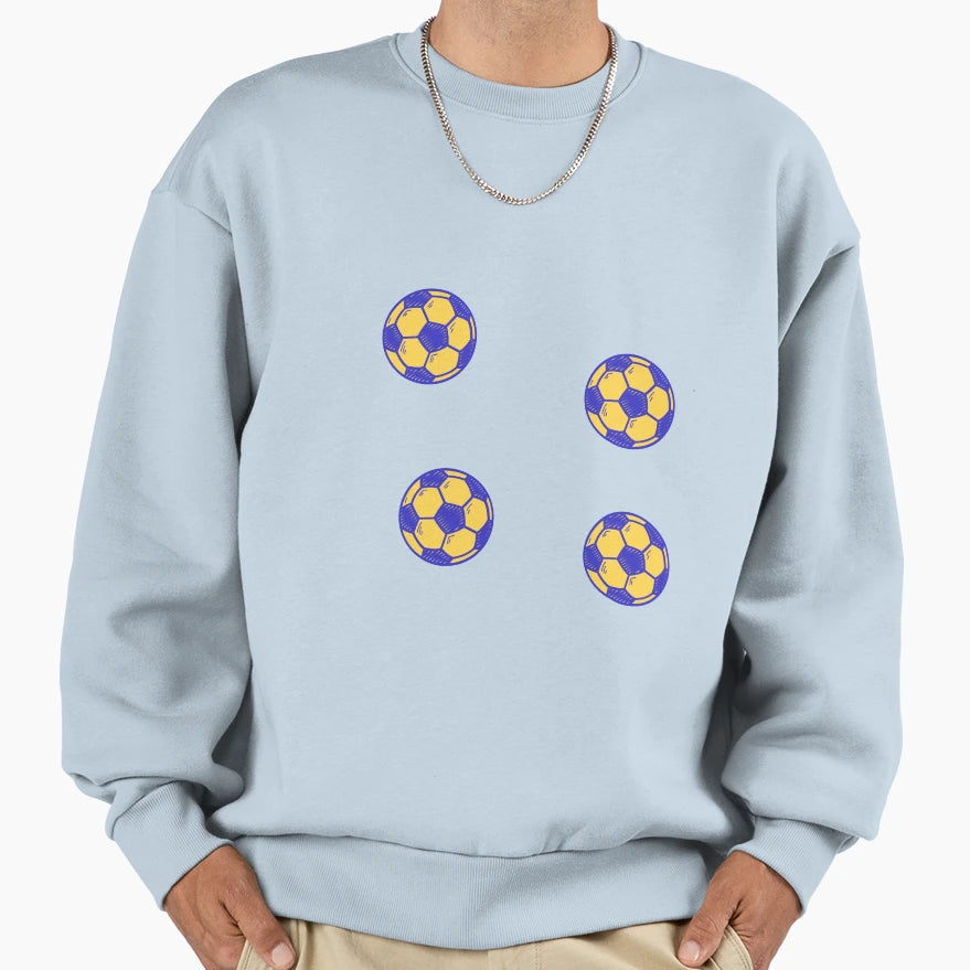 Soccer Ball Sweatshirt - Aesthetic Graphic for Adults - T-Shirt, Sweatshirt, Hoodie