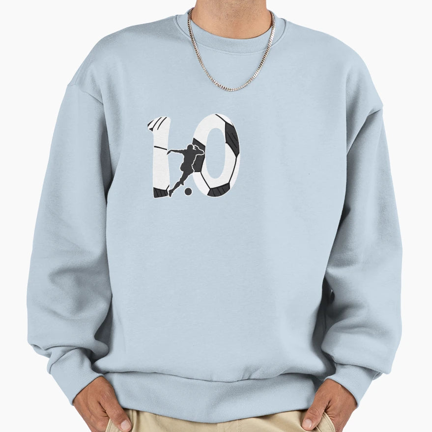 10Th Birthday Soccer Player Gift 10 T-Shirt - Minimalist Print for Adults - T-Shirt, Sweatshirt, Hoodie