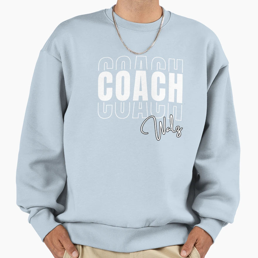 Coach Walz Sweatshirt - Fun Novelty Design for Adults - T-Shirt, Sweatshirt, Hoodie